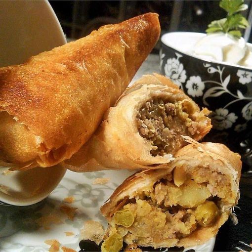 Picture of Samboosa with Beef Filling