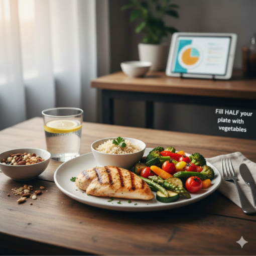 Picture of Fill HALF your plate with vegetables